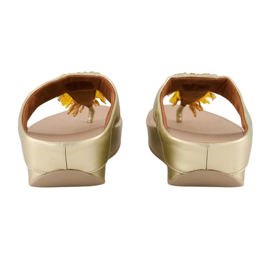 FitFlop Platino Rumba Ombre leren teenslippers voor dames (Beige) - Image 2