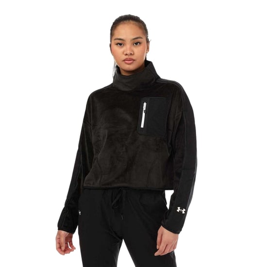 Under Armour Fleece-top met hoge kraag voor dames (Zwart) - Image 1