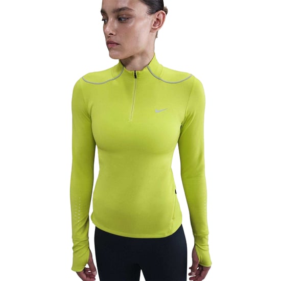 Nike Dames Swift Jersey Kwart Rits Top (Zilver) - Image 3