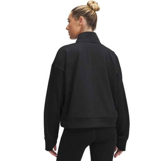 Under Armour Dames-trainingsjack met halve ritssluiting (Zwart) - Image 2