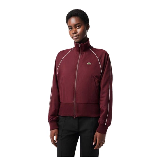 Lacoste Sportief trainingsjack met doorlopende rits voor dames (Zinfandel) - Image 1
