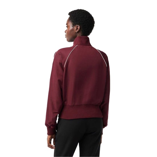 Lacoste Sportief trainingsjack met doorlopende rits voor dames (Zinfandel) - Image 2