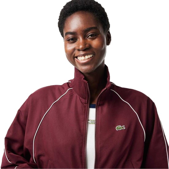 Lacoste Sportief trainingsjack met doorlopende rits voor dames (Zinfandel) - Image 3