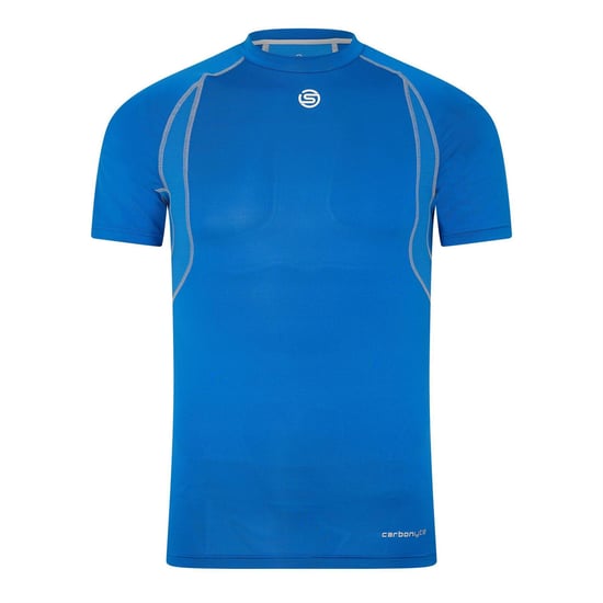 Skins Heren Carbonyte Contrast Detail basislaagshirt (Blauw) - Image 1