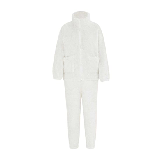 Miso Dames Sherpa Fleece Loungewear Set (Wit) - Image 1