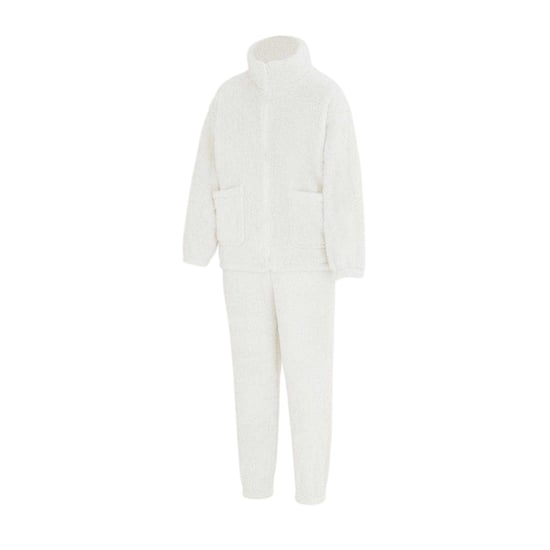 Miso Dames Sherpa Fleece Loungewear Set (Wit) - Image 3