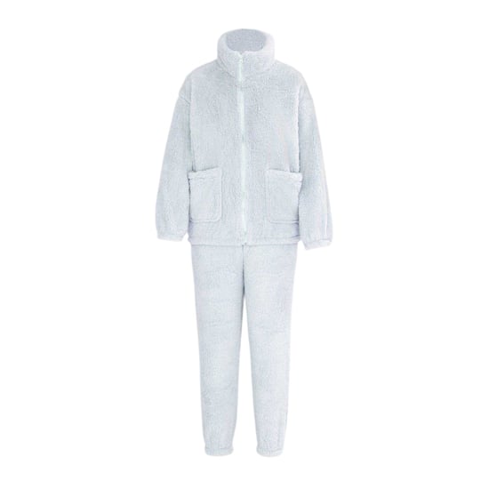 Miso Dames Sherpa Fleece Loungewear Set (Blauw) - Image 1