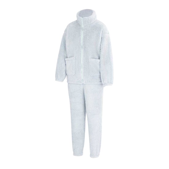 Miso Dames Sherpa Fleece Loungewear Set (Blauw) - Image 3