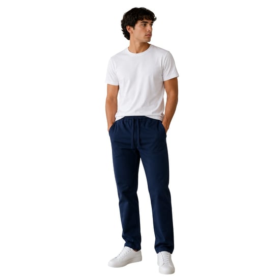 Albam Judd-joggingbroek met logo voor heren (Donkere marine) - Image 3