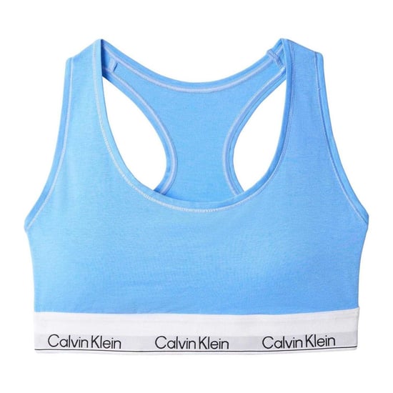 Calvin Klein Dames/Dames Logo Katoenmix Bralette (Blauw) - Image 2