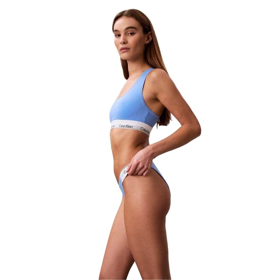 Calvin Klein Dames/Dames Logo Katoenmix Bralette (Blauw) - Image 4