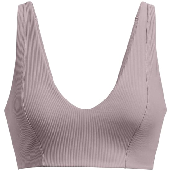 Under Armour Bralette met V-hals en ribbelpatroon voor dames (Grijs) - Image 1
