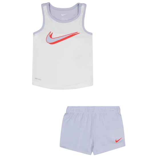 Nike Set bestaande uit een mouwloos mesh-topje en een korte broek voor meisjes (Paars) - Image 2