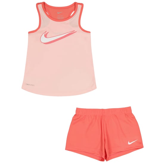 Nike Set bestaande uit een mouwloos mesh-topje en een korte broek voor meisjes (Koraal) - Image 1