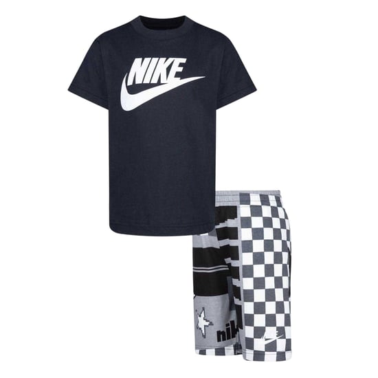 Nike Lifestyle-set met T-shirt en korte broek voor kinderen (Zwart) - Image 1