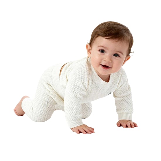 Jack Wills Baby-loungeset met pointille-motief (Gebroken wit) - Image 1