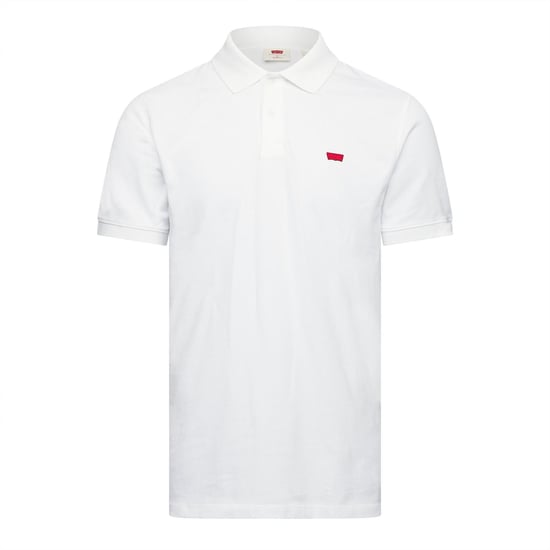 Men's Levis Slim Housemark Polo Bright Whi in Bright White - Image 1