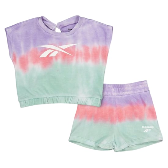 Reebok Peuter Tie-Dye T-shirt en Shorts Set (Multikleur) - Image 1