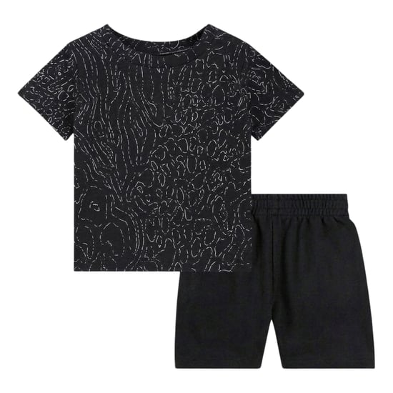 Nike Baby Genie-set met T-shirt en korte broek met logo (Zwart) - Image 2