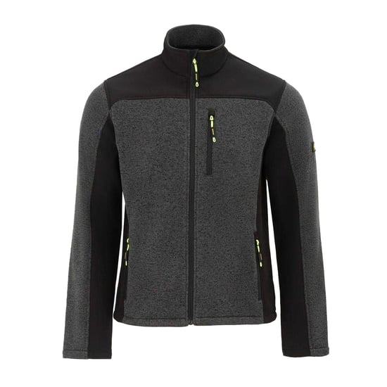 Dunlop Heren On Site Fleece Jacket (Zwart/Grijs) - Image 1
