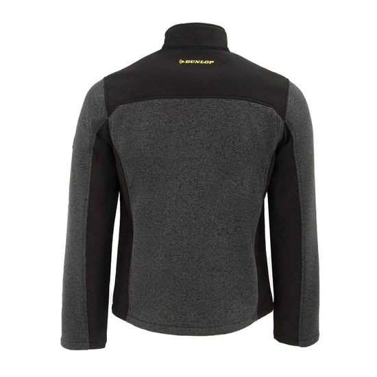 Dunlop Heren On Site Fleece Jacket (Zwart/Grijs) - Image 2