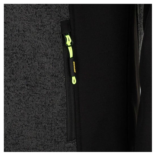 Dunlop Heren On Site Fleece Jacket (Zwart/Grijs) - Image 5