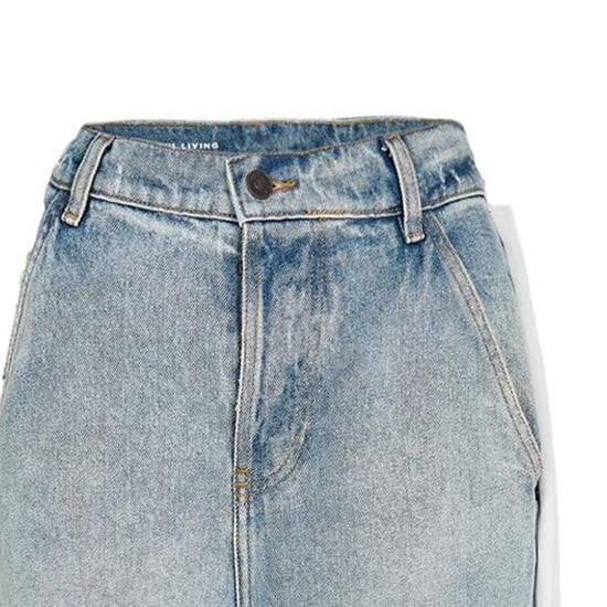 Diesel Damesjeans met drapering en wijde pijpen (Blauwe Denim) - Image 3