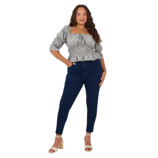 Brave Soul Dames/Dames High Rise Skinny Jeans (Lichtblauw) - Image 1