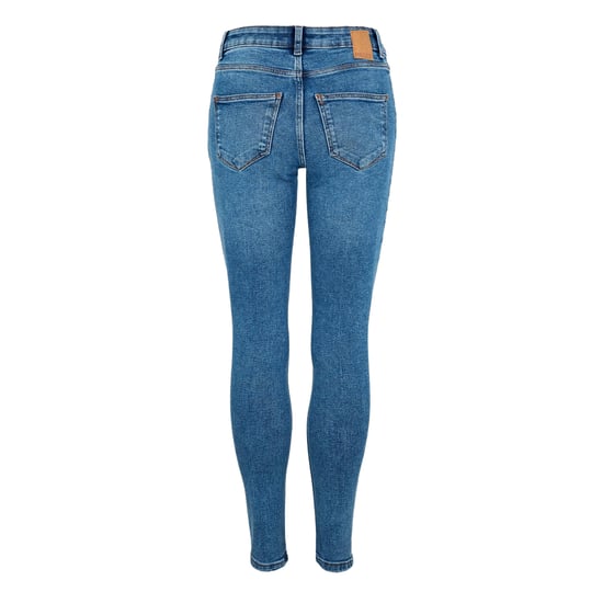 Pieces Skinny jeans met verweerde look voor dames (Blauwe Denim) - Image 2