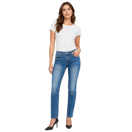 Criminal Damage Dames/Dames Denim Skinny Jeans (Middenblauw) - Image 4