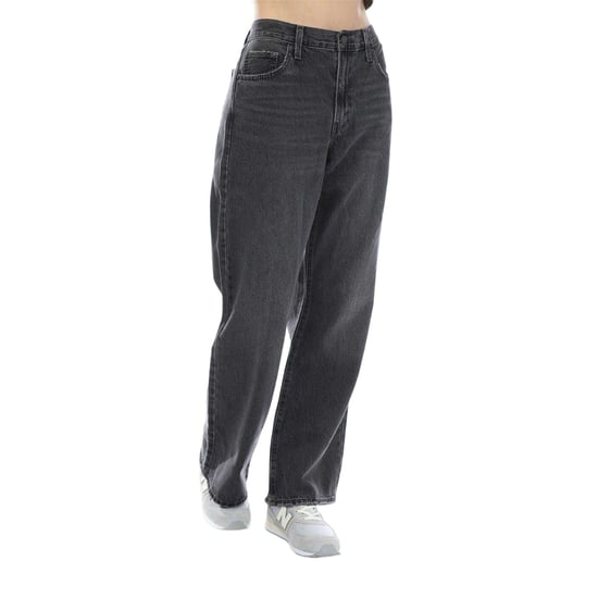Levis Denim baggy jeans met wijde pijpen voor dames (Zwart) - Image 2
