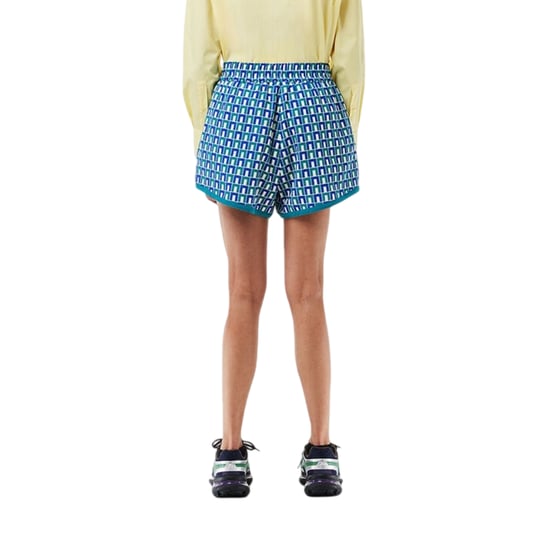 Lacoste Dames-shorts met geometrisch patroon (Veelkleurig) - Image 2