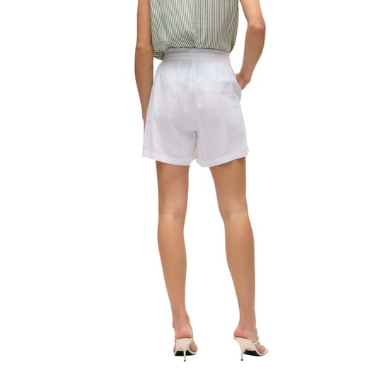 Vero Moda Dames Linn Woven Relaxed Fit Shorts (Sneeuwwit) - Image 2