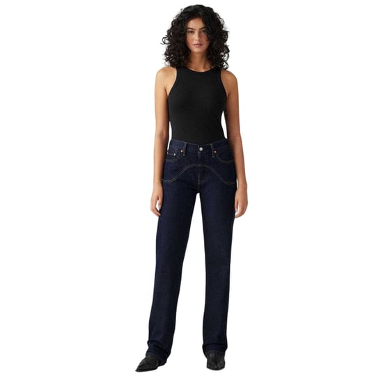 Levis Damesjeans uit de jaren ’90 met 5 zakken (Donkerblauw) - Image 1