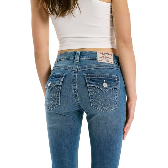True Religion Dames Flap Pocket Flared Jeans (Medium Blue) - Image 2