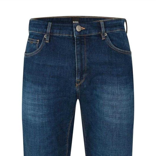 Boss Mannenjeans Maine3, taps toelopend, van denim (Marine) - Image 2