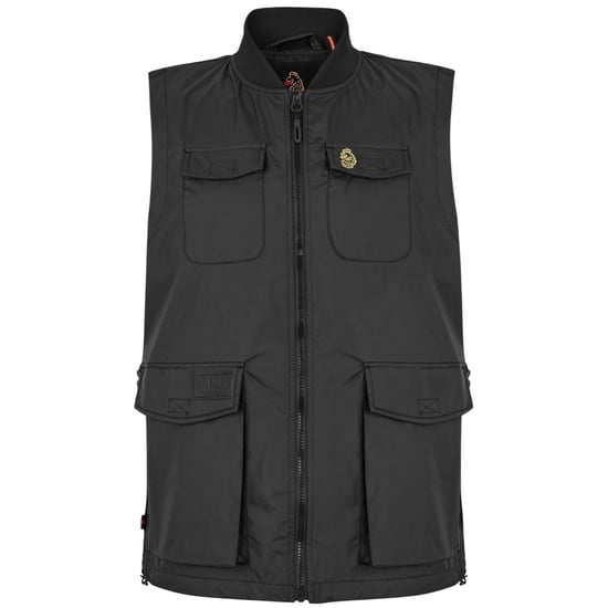 Luke 1977 Heren Tech Logo Gilet (Jet Black) - Image 1