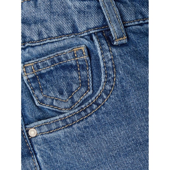 Name It Mom-jeans met een relaxte pasvorm voor meisjes (Blauw) - Image 4