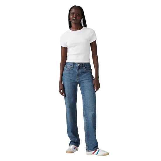 Levis Damesjeans met lage taille en rechte pijpen uit de Pro-collectie (Donkerblauw) - Image 1