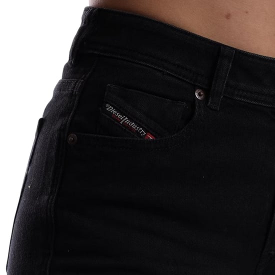 Diesel Dames/Dames 5 Pockets Straight Leg Jeans (Zwart/Grijs/Denim) - Image 3