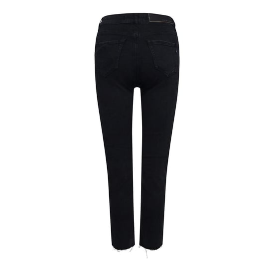 Replay Slim-fit jeans voor dames van een katoenmix met gerafelde randen (Grijs) - Image 2
