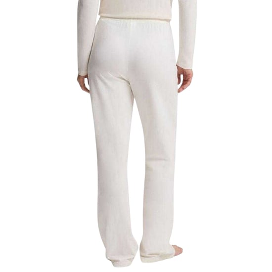 Boss Katoenen pyjamabroek met logo voor dames (Wit) - Image 3