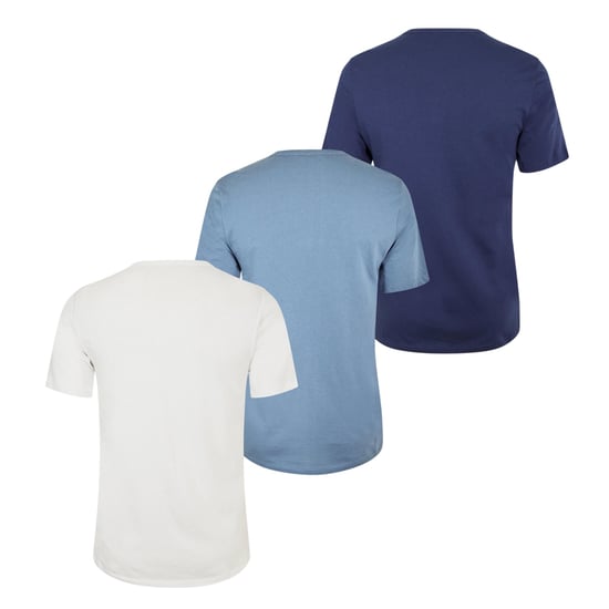 Hugo Effen pyjamashirt voor heren (set van 3) (Blauw/Wit/Navy Blauw) - Image 2