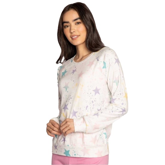 PJ Salvage Dames/Dames Sweatshirt met Steropdruk (Gebroken wit) - Image 1