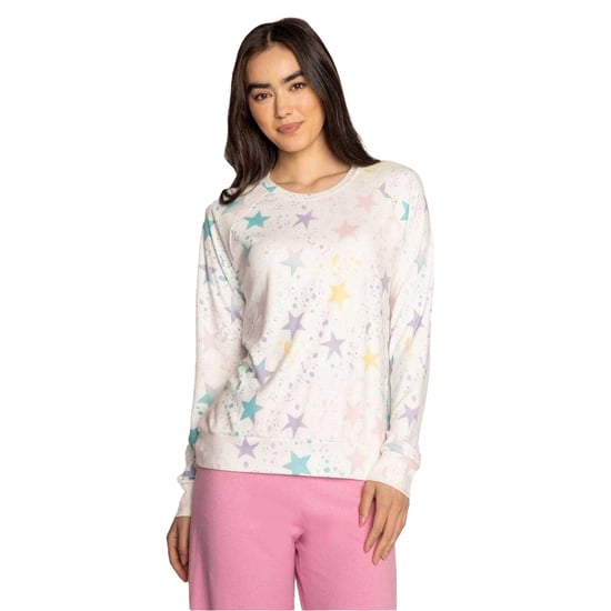 PJ Salvage Dames/Dames Sweatshirt met Steropdruk (Gebroken wit) - Image 2