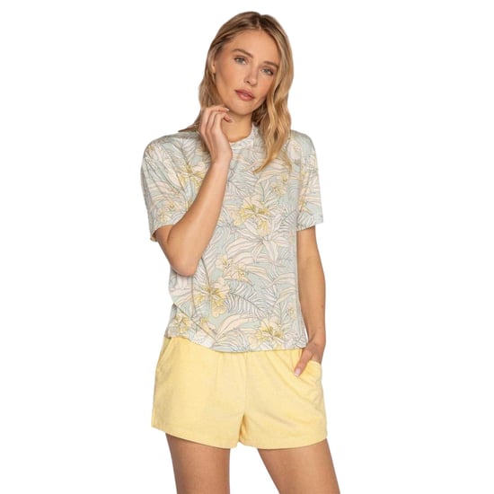 PJ Salvage Dames/Dames Tropisch T-Shirt (Munt) - Image 1