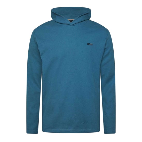 Boss Pyjamashirt met capuchon en lange mouwen voor heren (Blauw) - Image 1