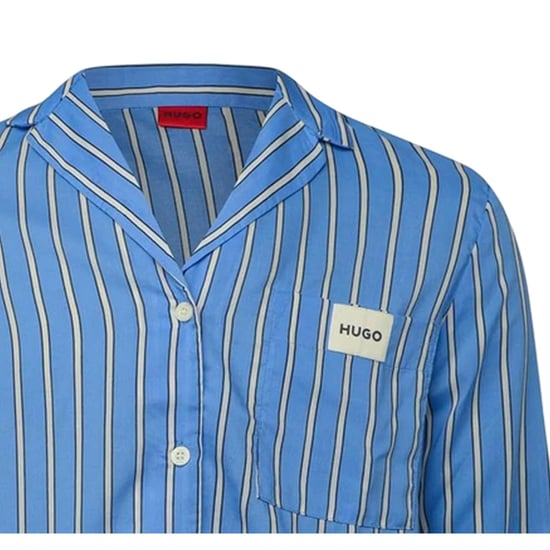 Hugo Pyjamatop met logo voor dames (Blauw) - Image 3