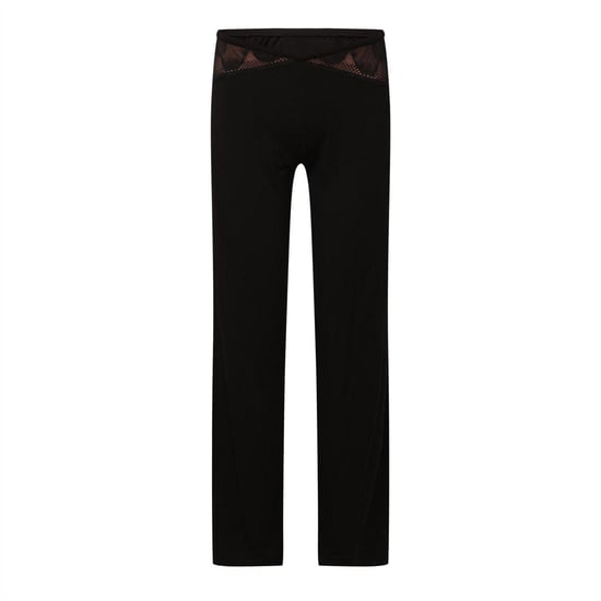 Boss Dames/Dames Pioenroos Pyjamabroek met rechte pijpen (Zwart) - Image 2