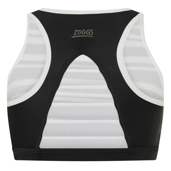 Zoggs Gestreepte crop-top voor dames (Zwart) - Image 2